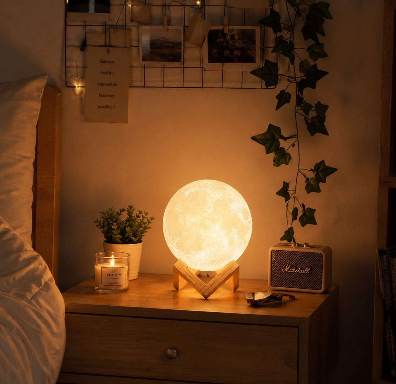 Lámpara de Luna 3D