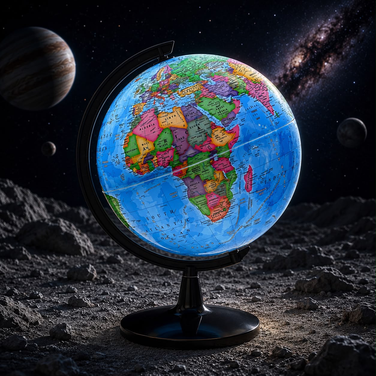 Mapamundi Globo Terráqueo De Escritorio