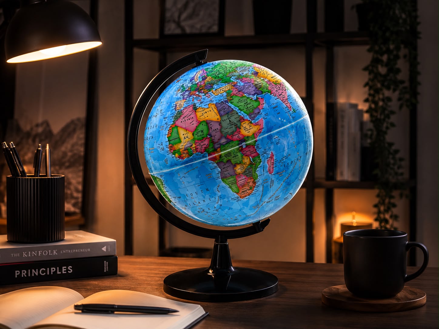 Mapamundi Globo Terráqueo De Escritorio