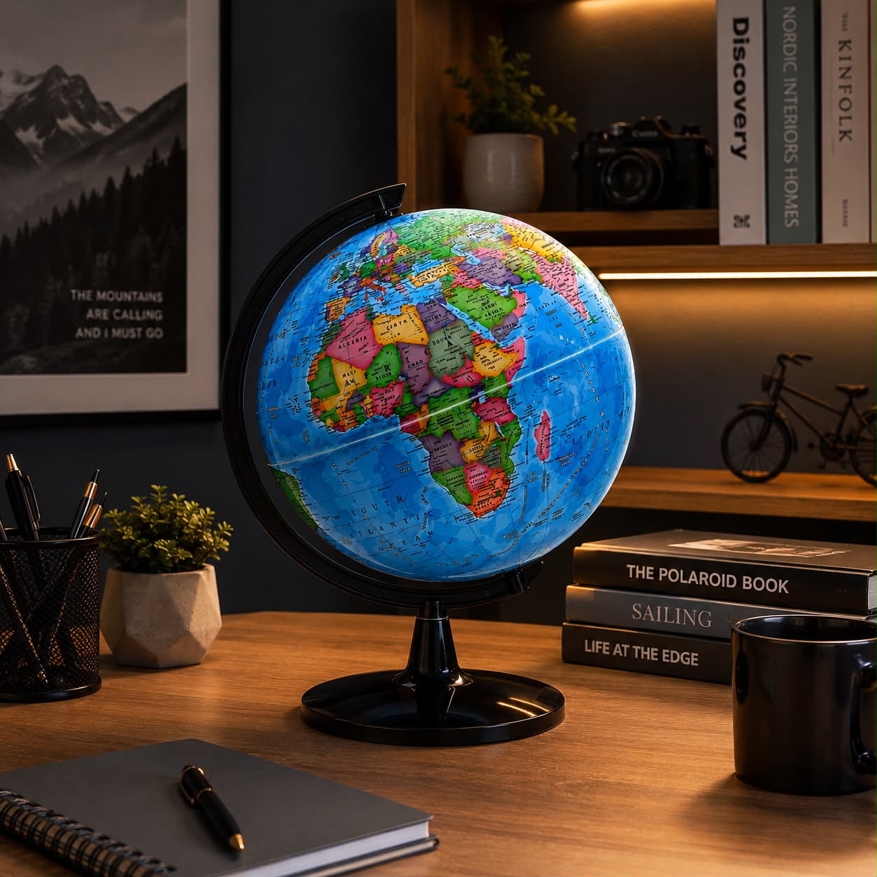 Mapamundi Globo Terráqueo De Escritorio