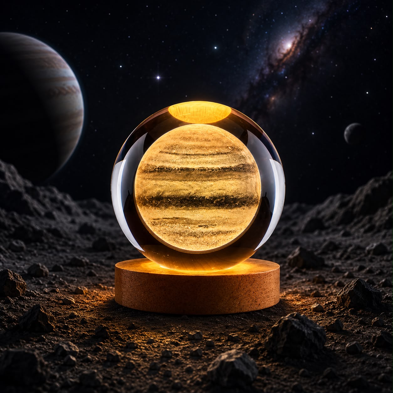 Esfera De Jupiter Con Lámpara