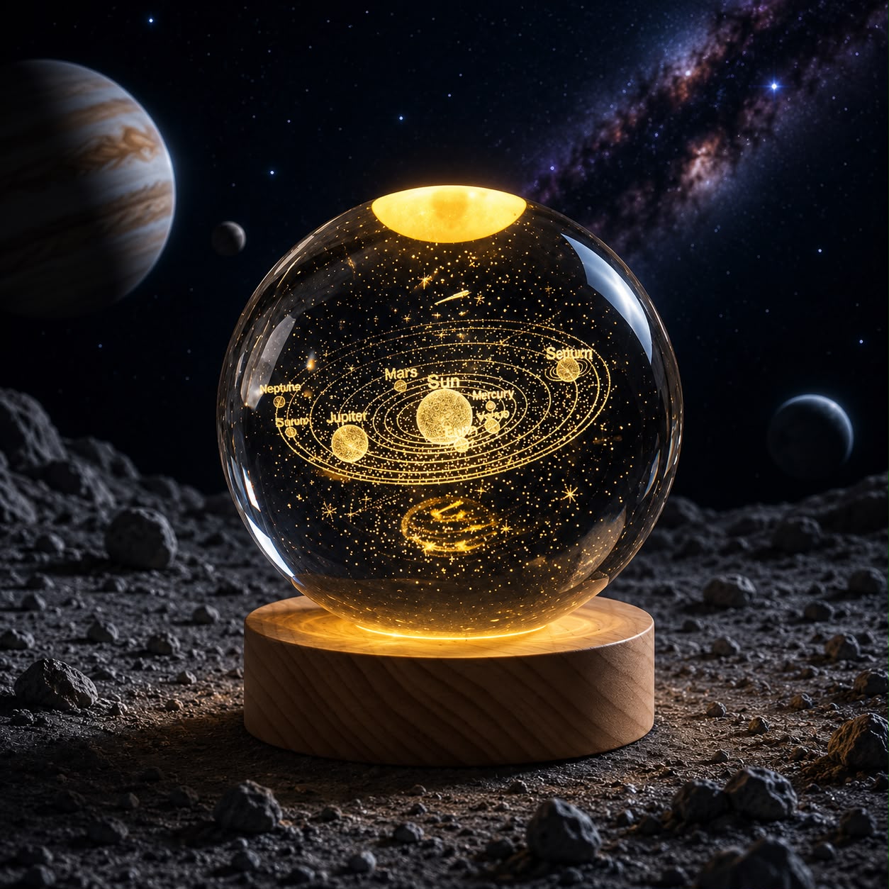 Esfera Del Sistema Solar Con Lampara