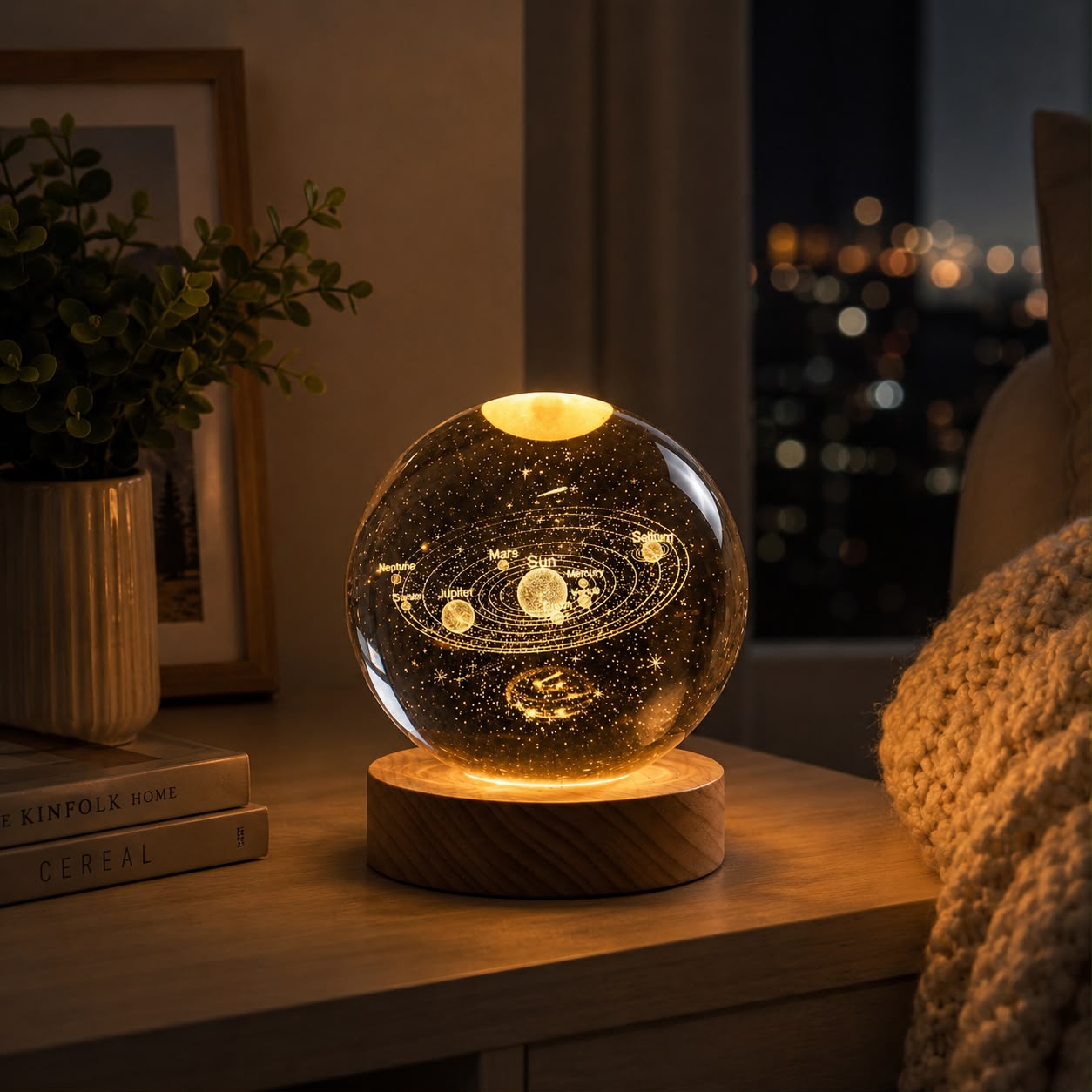 Esfera Del Sistema Solar Con Lampara