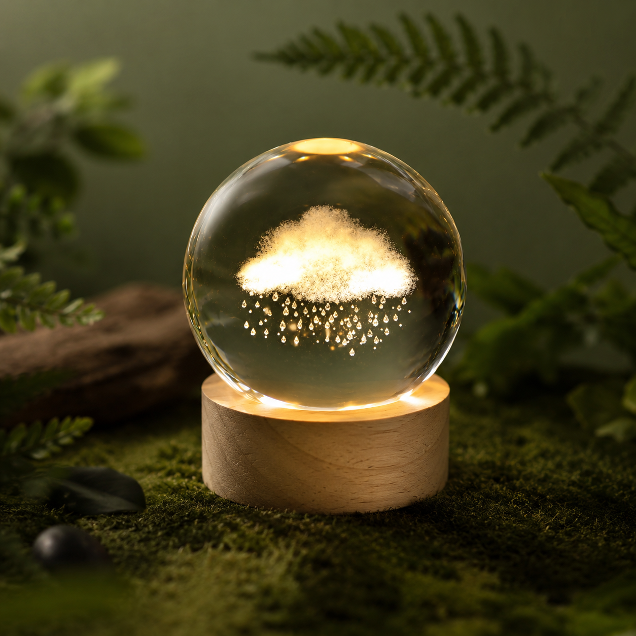 Esfera De Nube Con Lampara