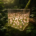 Jardin De Tulipanes Con Lampara
